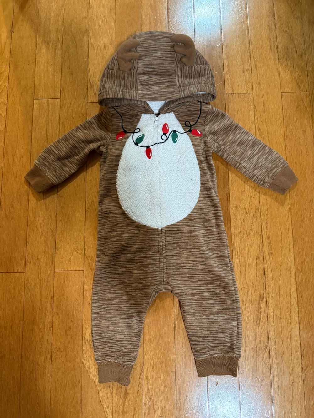 Carter’s Reindeer One-Piece with Sherpa Belly